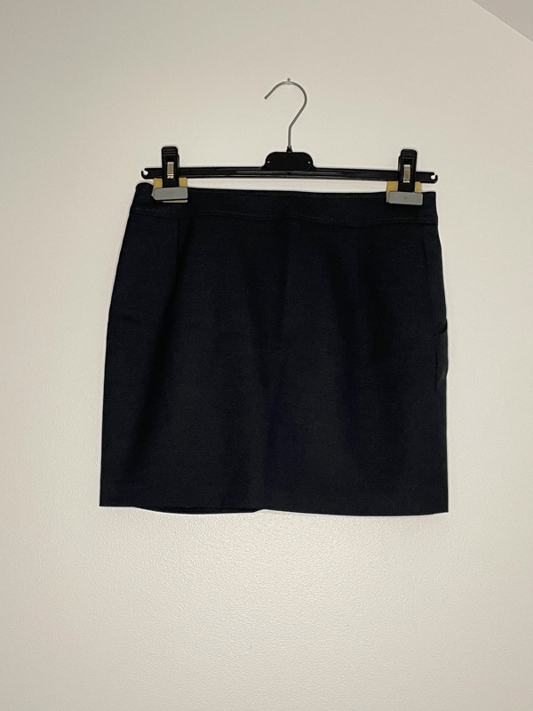 Mini jupe gris anthracite à poches