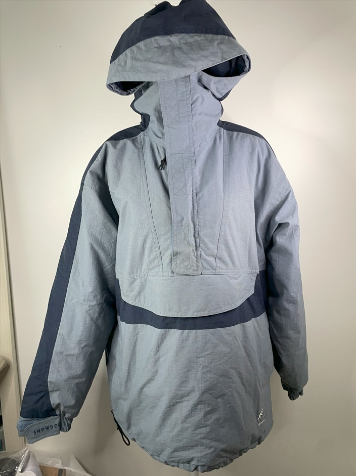 Jupe rayée bleu marine et blanc cassé