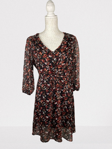 Robe courte orangée