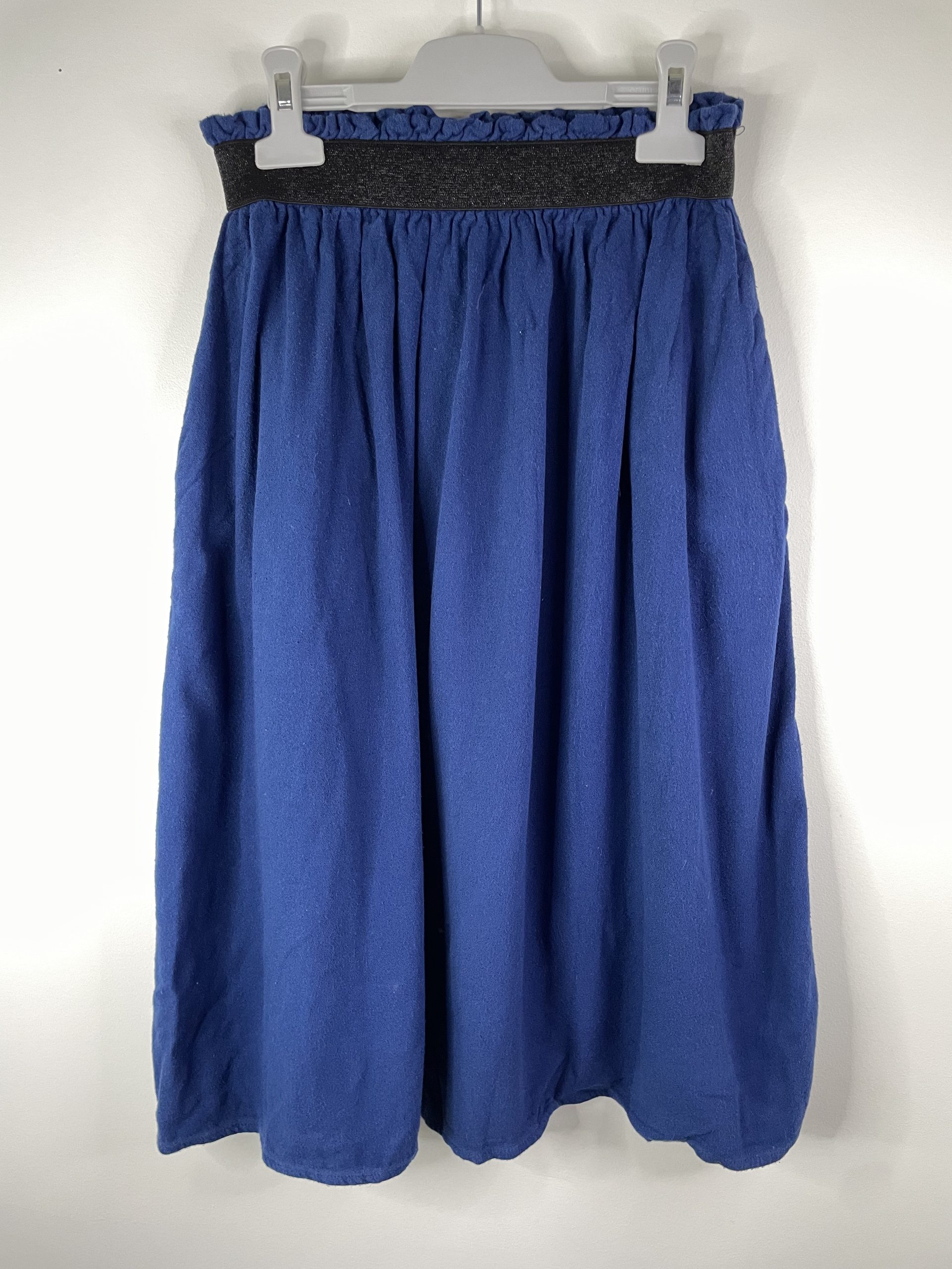 Jupe longueur genou bleu 